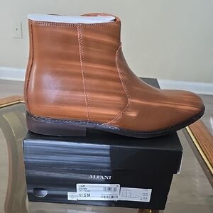 Alfani Men's Tan Leather Ankle Boots
